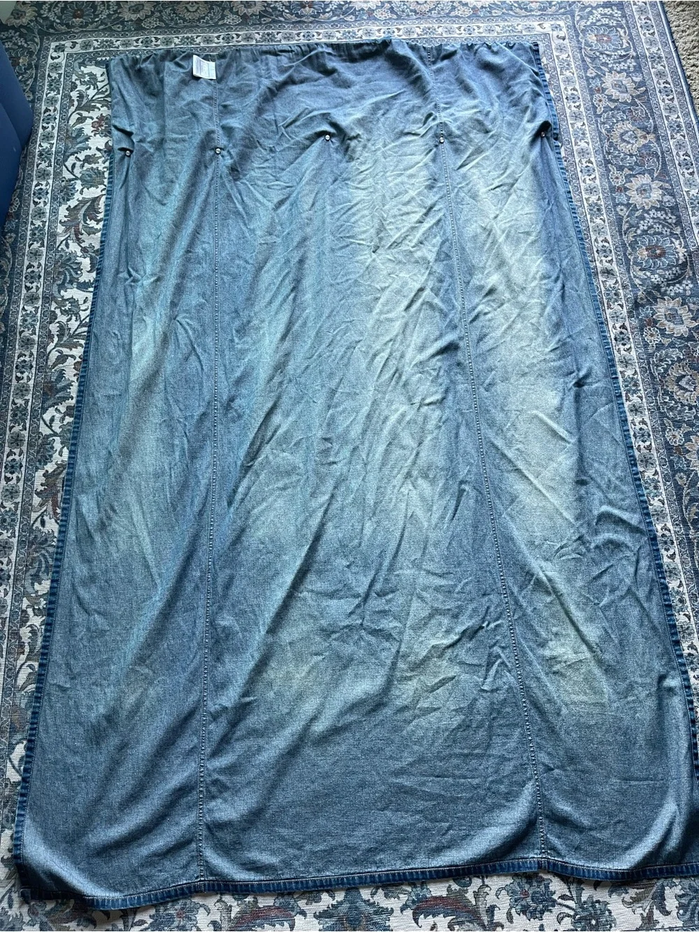 Croscill Blue Denim Curtain Panels